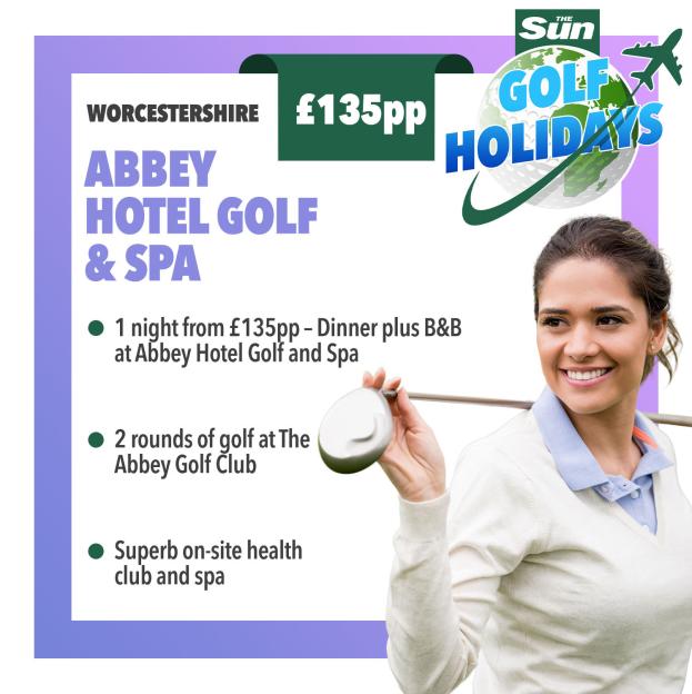 Indulge in a Luxurious Staycation at Abbey Hotel: Golf, Spa, and Dining for Just £135 per Person!