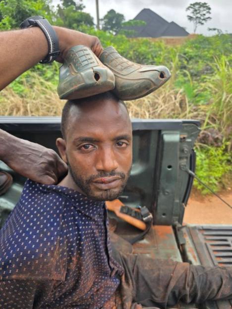 'Infamous Fugitive Abubakar Usman Arrested in Delta Forest [PHOTO]'