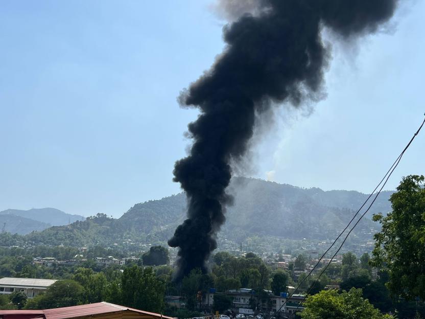 Pakistani army says chopper crashes in Muzaffarabad, all personnel dead