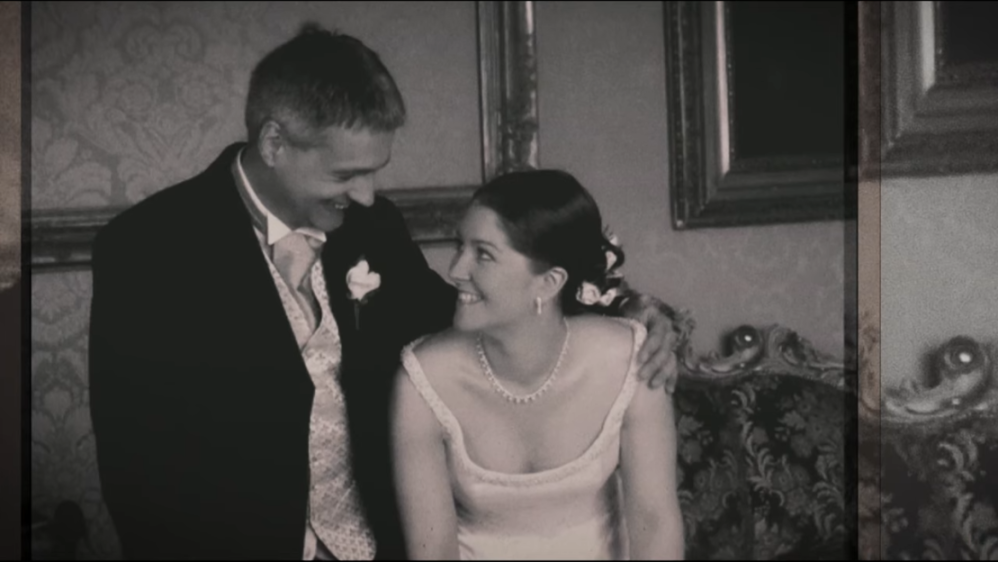 Robin Garbutt and Diana Garbutt on their wedding day.