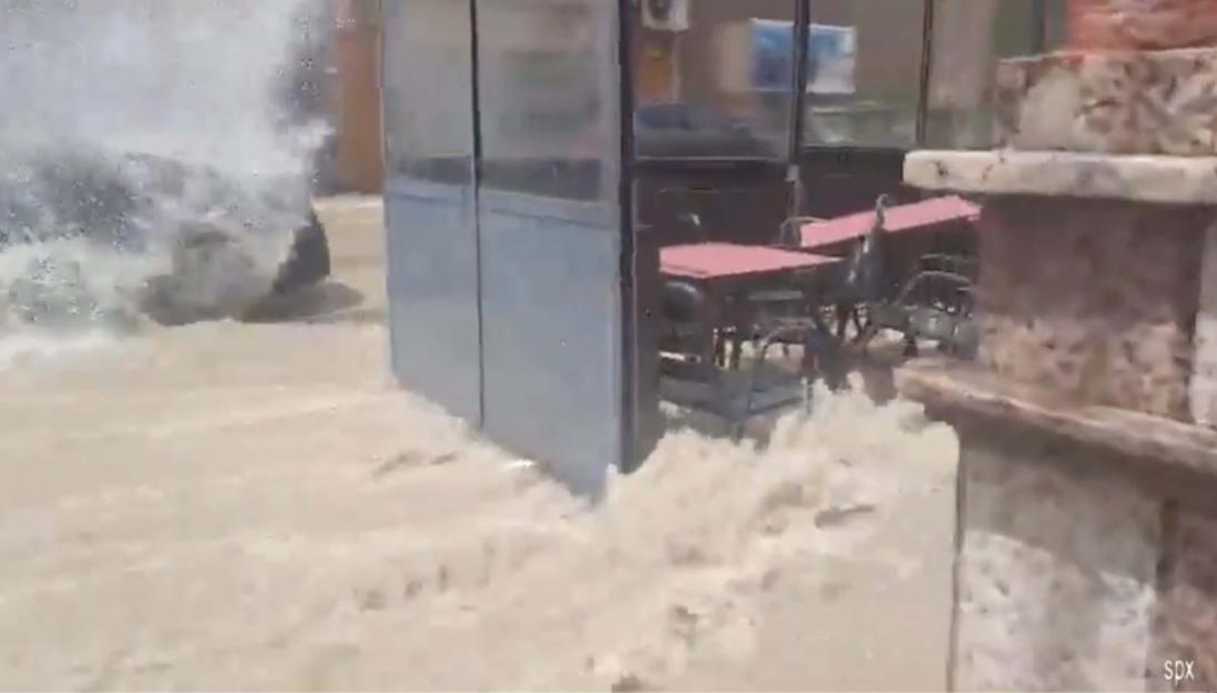 93mph STORM FURY! Valencia battered by hail and violent winds after 44C heatwave.