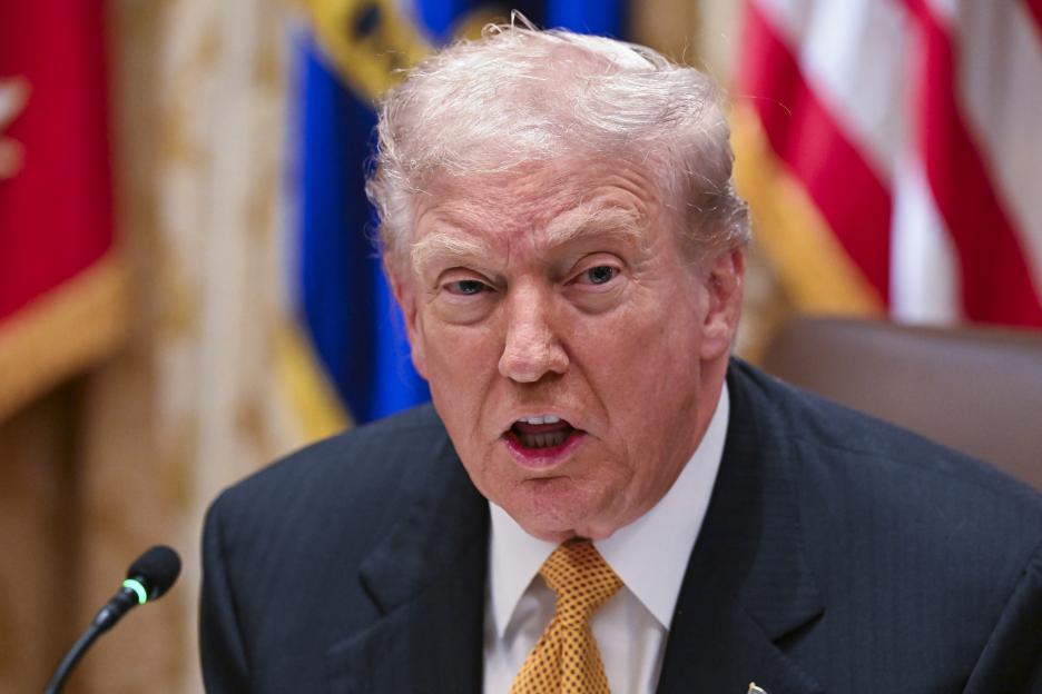 President Trump speaks during a bilateral lunch with Prime Minister of Hungary Viktor Orban.