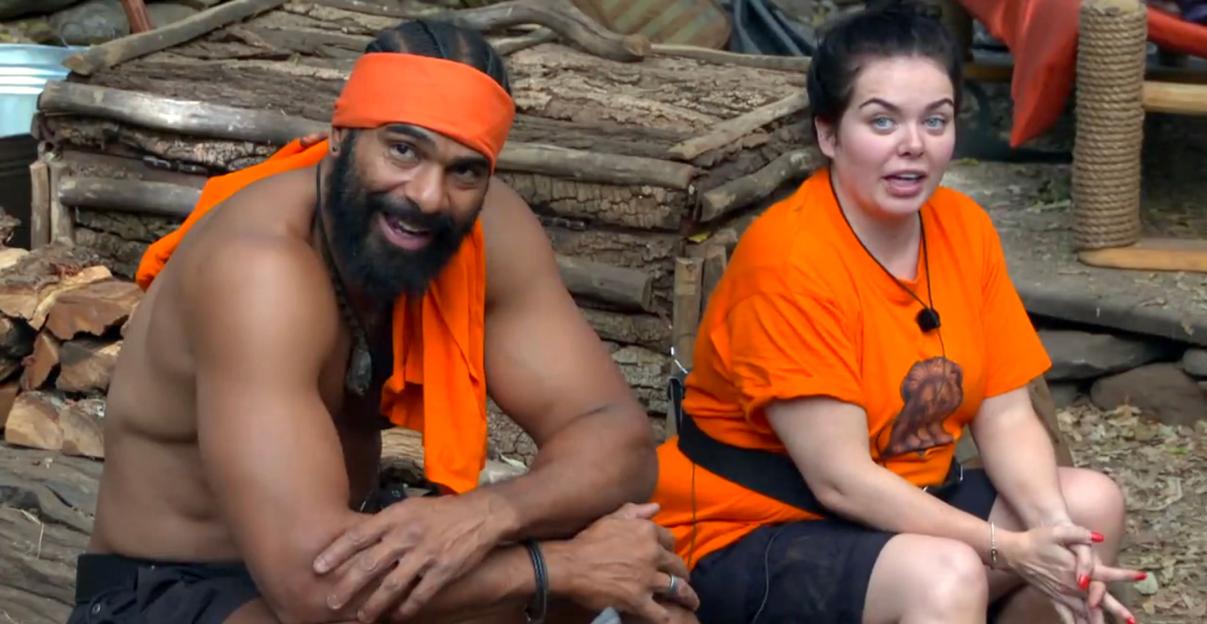 David Haye and Scarlett Moffatt on "I'm A Celebrity... Get Me Out Of Here! South Africa"