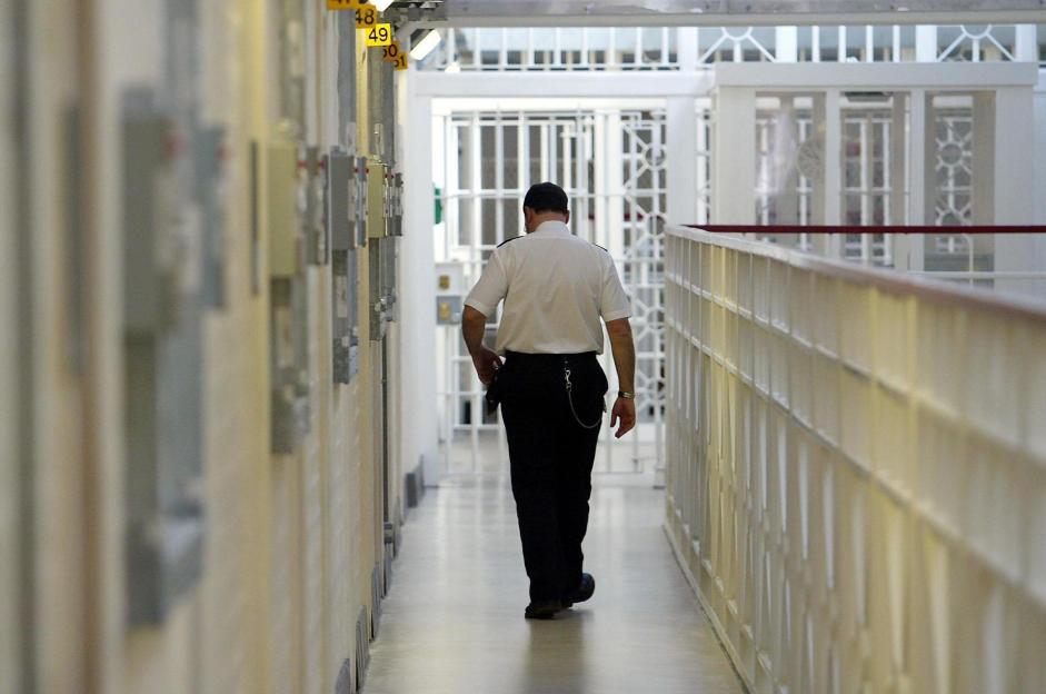 dated 25/03/04 of a general view of inside a prison, as a Scottish prison breached international standards for housing prisoners in double occupancy rooms, a report has found.