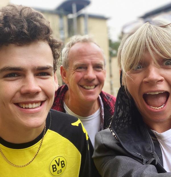 Zoe Ball and Norman Cook (Fatboy Slim) with their son Woody.