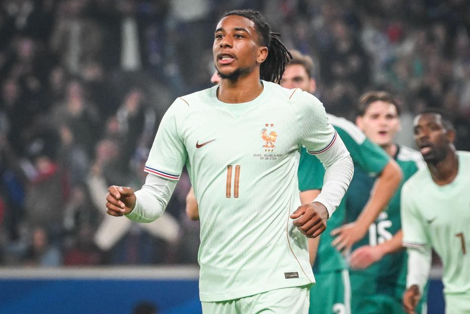 June 8, 2026, Villeneuve-D'ascq, France, France: Michael OLISE of France celebrates his goal during the International Friendly football match between France and Northern Ireland at Pierre Mauroy Stadium on June 08, 2026 in Villeneuve-d'Ascq near Lill
