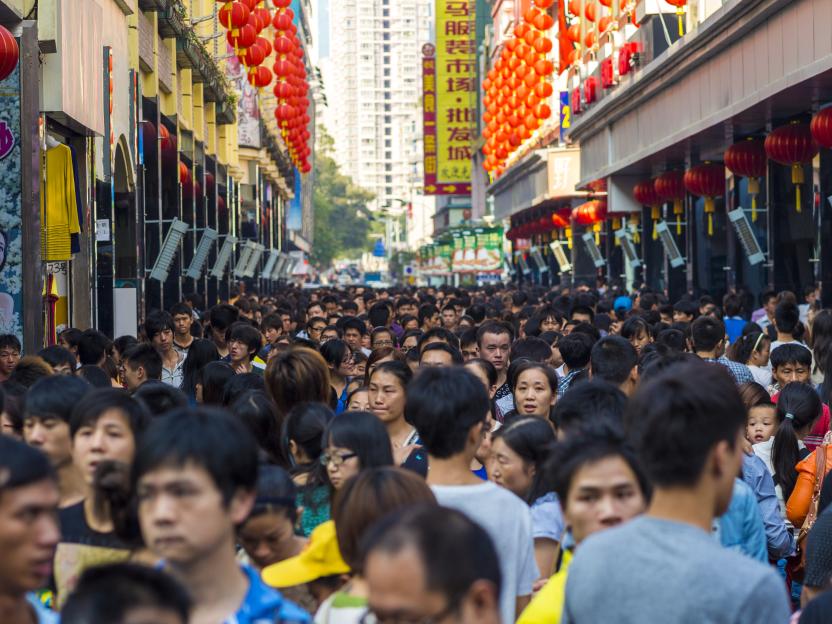 Busy afternoon in Shenzhen, China
