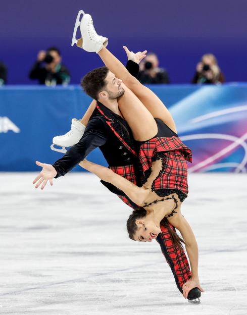 Milan, Italy. 10th Jan, 2025. Lilah Fear and Lewis Gibson of Great Britain compete during the Ice Dance - Free Dance competition at the Milano Ice Skating Arena in Milan, Italy, on Wednesday, February 11, 2026. Photo by Aaron Josefczyk/UPI Credit: UP