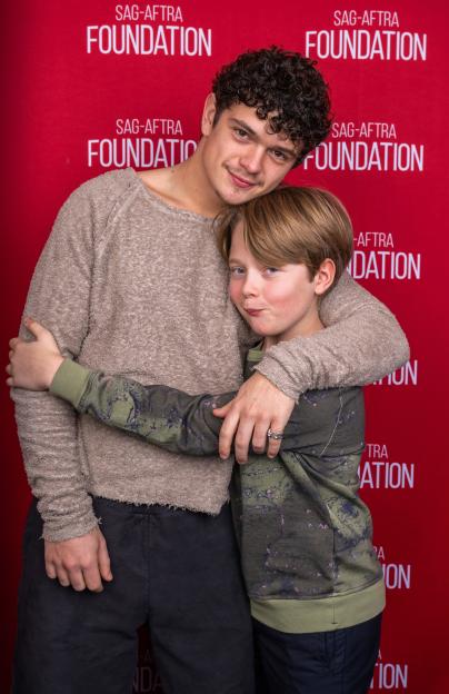 Actors Noah Jupe and Jacobi Jupe attend the SAG-AFTRA Foundation Conversations Presents "Hamnet" event.
