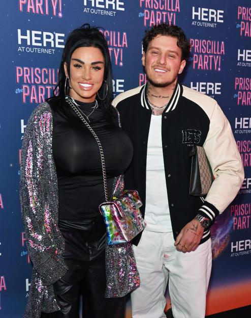 Katie Price and JJ Slater attending the press night of "Priscilla The Party!"