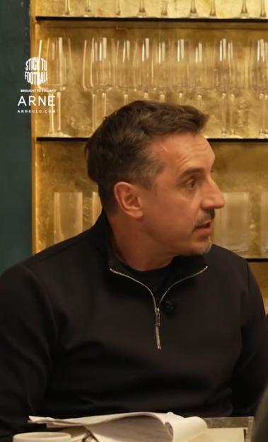 Wayne Rooney with Gary Neville