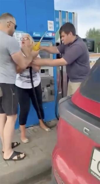 Russian motorists fight at petrol stations amidst growing fuel crisis caused by Ukrainian strikes on Vladimir Putins oil refineries.