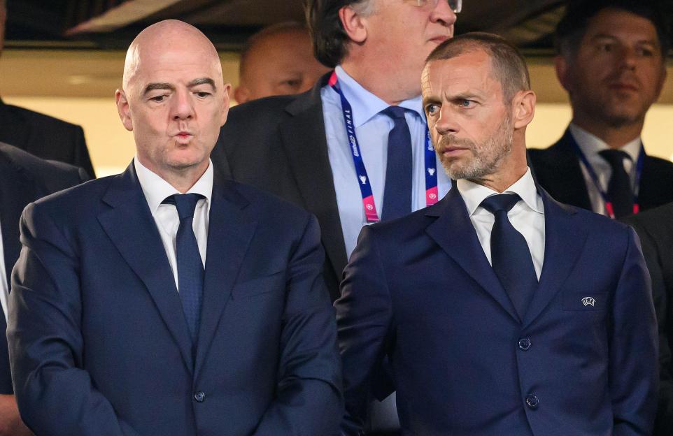 Istanbul, Turkey. 10th June, 2023. 10 Jun 2023 - Manchester City v Inter Milan - UEFA Champions League - Final - Ataturk Olympic Stadium. FIFA President Giann