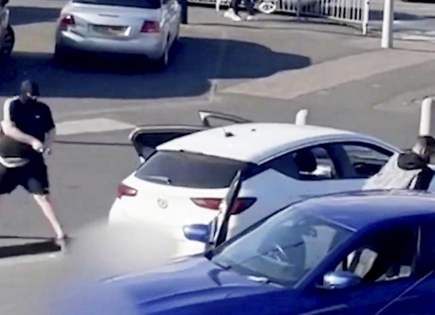 'Shocking Street Showdown: Gunman Opens Fire in Machete Brawl as Five Men Sentenced'