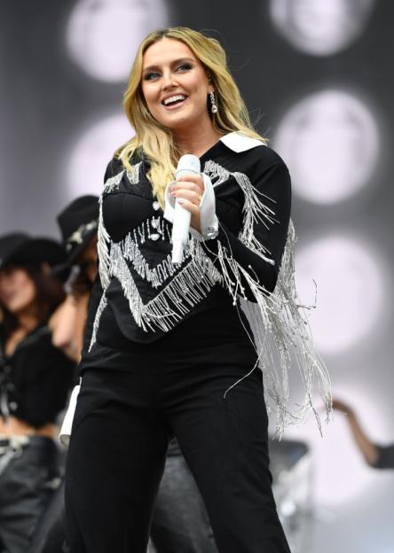 Perrie Edwards performing at the Come Together Festival in Newcastle.