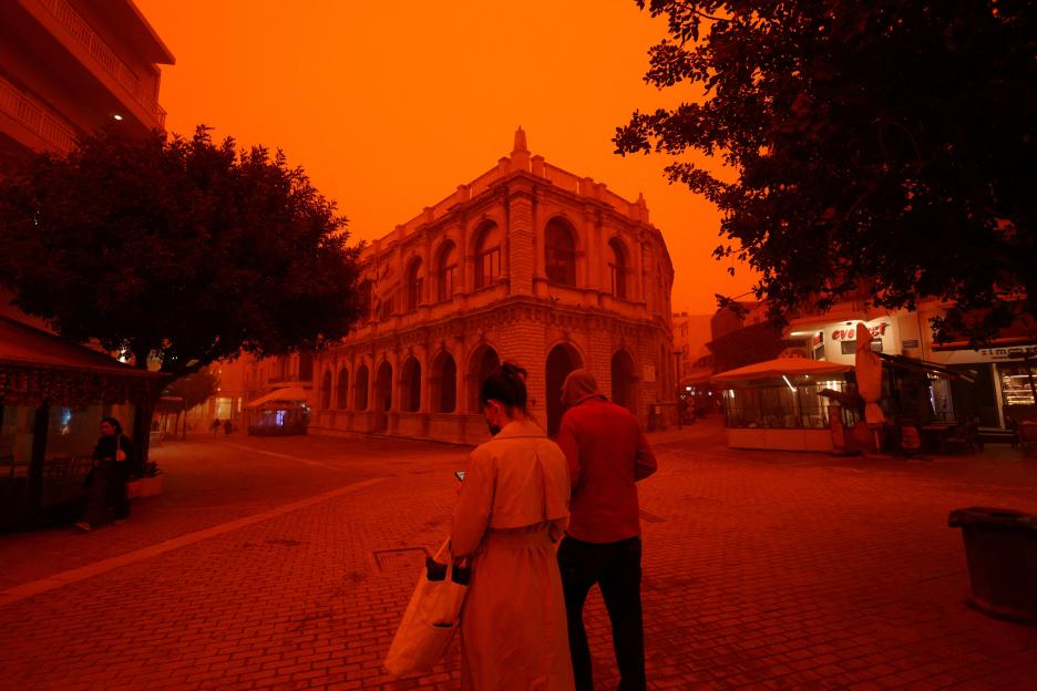 'UK Skies Turn Orange as Saharan Dust Storm Hits, Tornado Flips Car and Flights Divert'