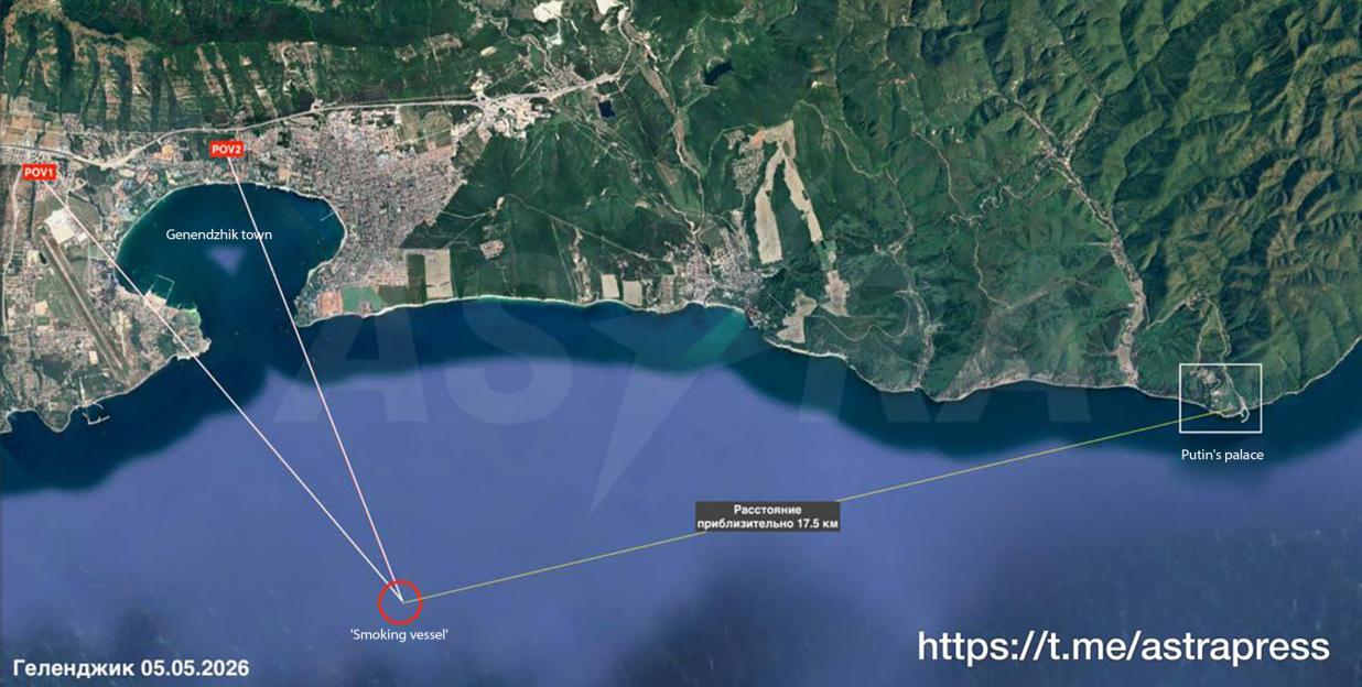 Stricken vessel map