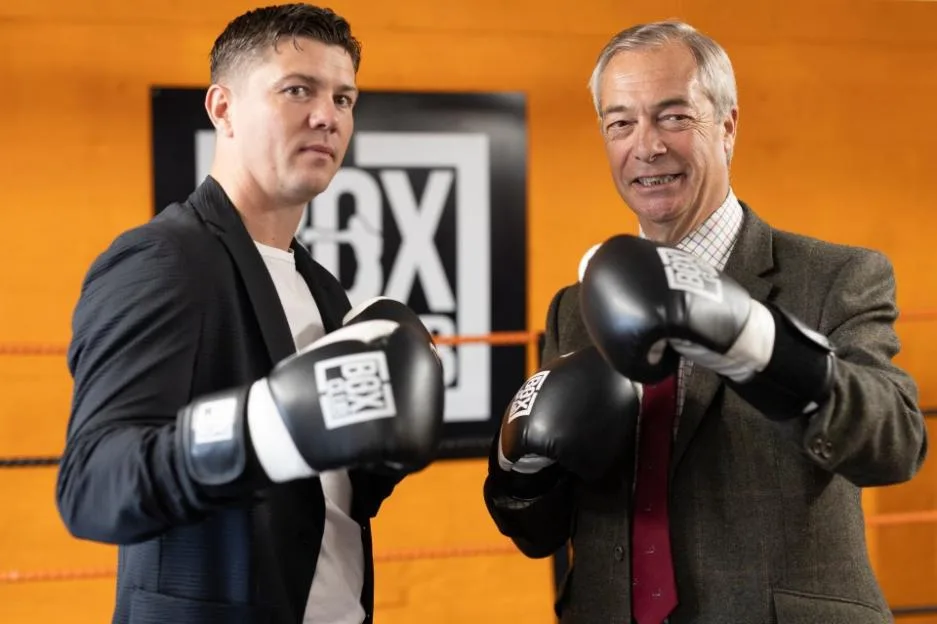 Nigel Farage Campaigns With Hull Mayoral Hopeful Luke Campbell