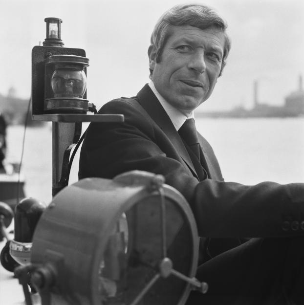 John Woodvine in his role as Chief Superintendent John Kingdom in the TV series 'New Scotland Yard'.