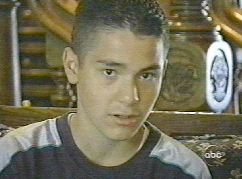 Gavin Arvizo during an interview for the Martin Bashir documentary.