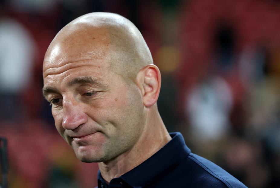 Dejected head coach Steve Borthwick following the 2026 Nations Championship match.