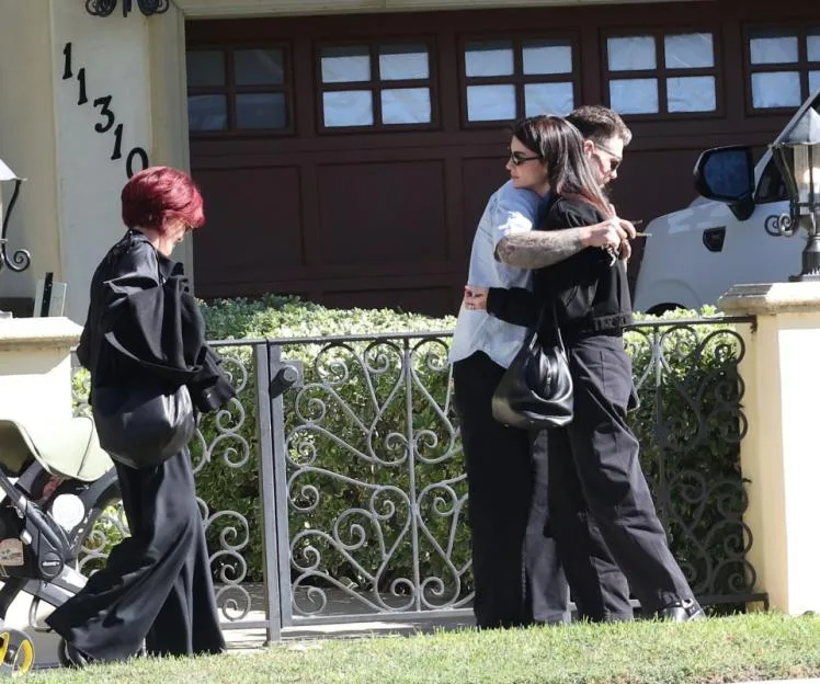 Jack Osbourne hugs rarely seen sister Aimee as she visits him at home – despite Kelly vowing to NEVER speak to her again