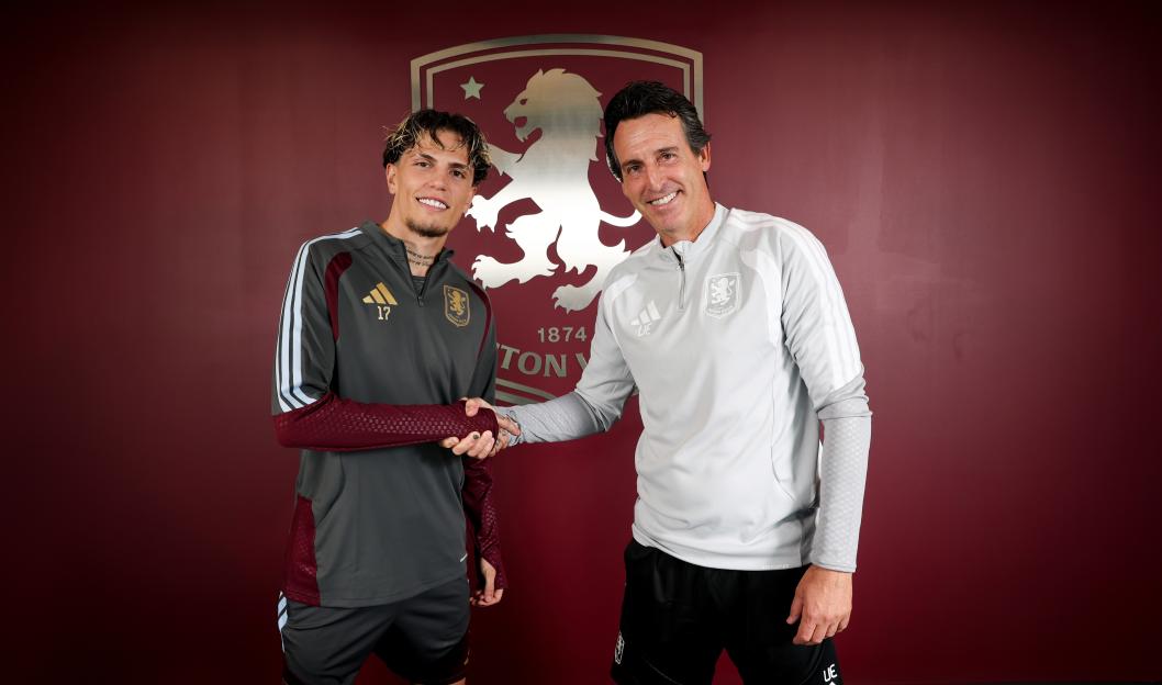 Aston Villa Unveil New Signing Alejandro Garnacho