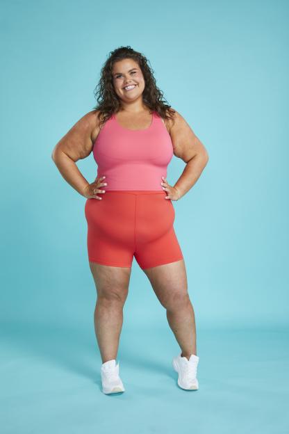 Amy Tapper showing off her weight loss.