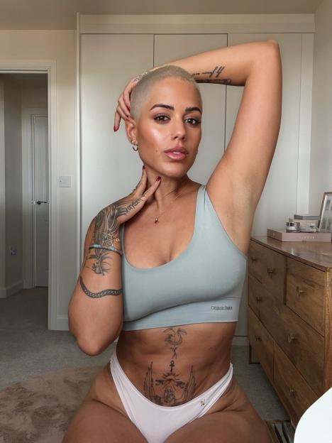Love Island's Malin Anderson Debuts Bold Blonde Buzzcut While Rocking a Thong and Crop Top!