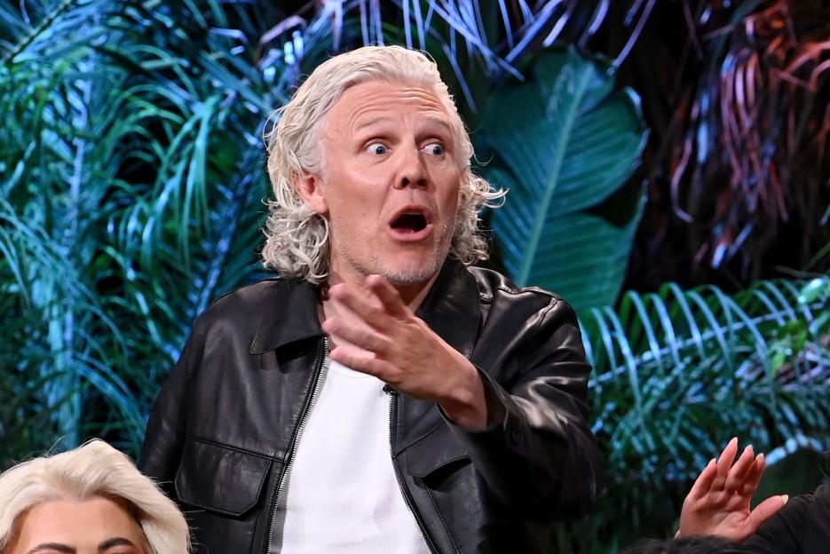 Jimmy Bullard looking surprised on "I'm A Celebrity... Get Me Out Of Here! South Africa"