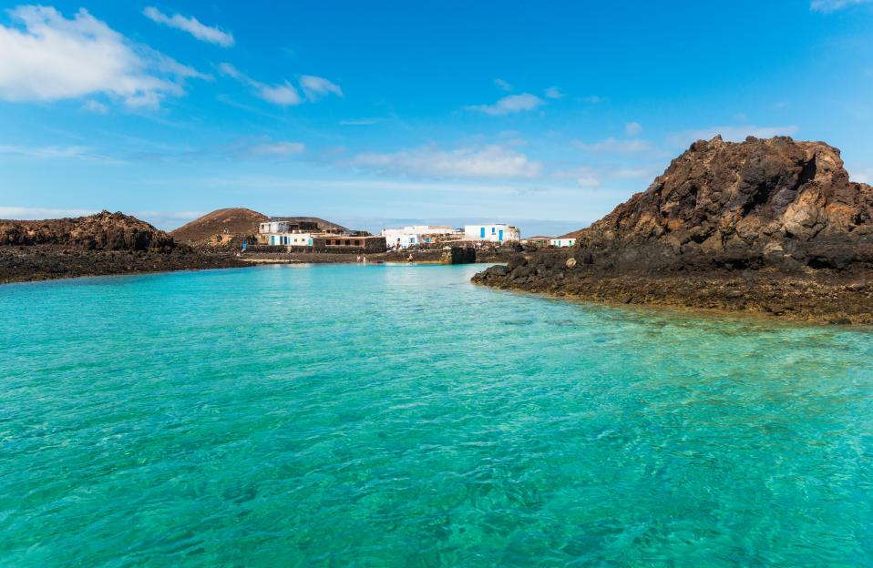 El Puertito, La Isla de Lobos, Fuerteventura, Canary Islands, Spain.
