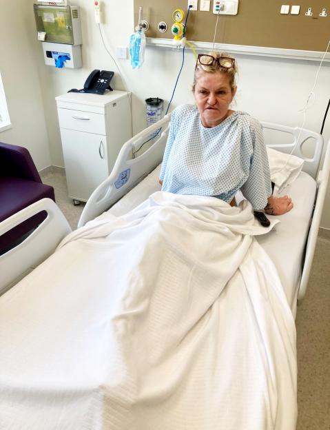 *PREMIUM-EXCLUSIVE* MUST CALL FOR PRICING BEFORE USAGE - Former EastEnders star Danniella Westbrook seen at The Gargash Hospital as the star undergoes extensive reconstructive surgery which includes a full face, neck and brow lift with lip & nose rec