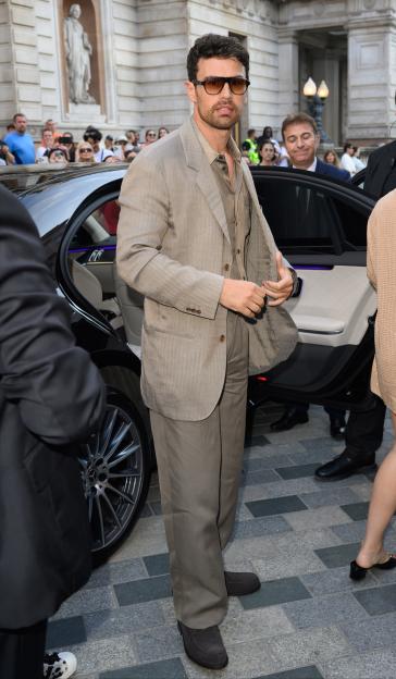 Theo James attends the RH London unveiling at The Gallery in Mayfair.
