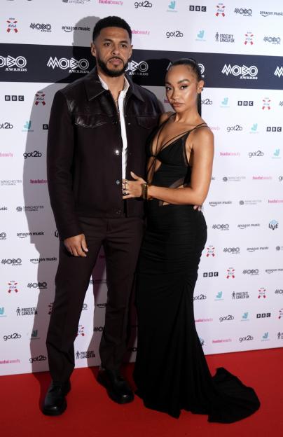 Leigh-Anne Pinnock and Andre Gray at the MOBO Awards Manchester.
