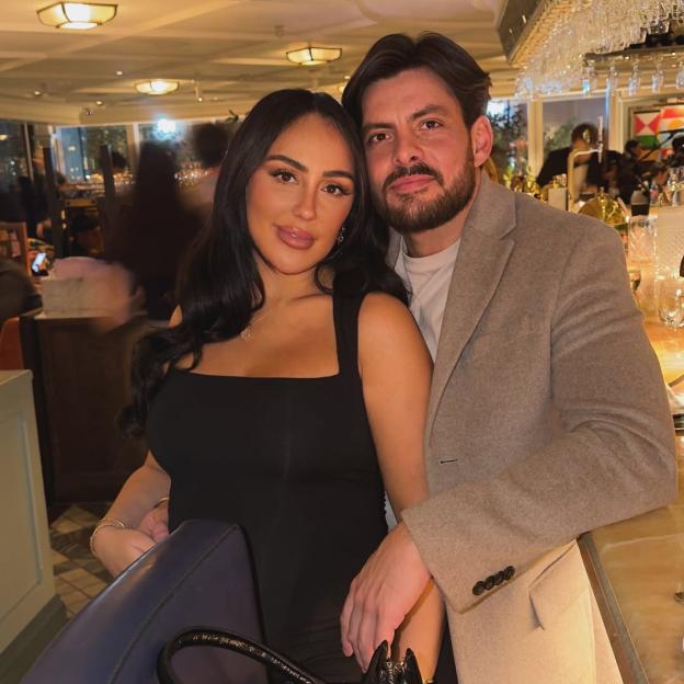 Sophie Kasaei and Jordan Brook posing together.