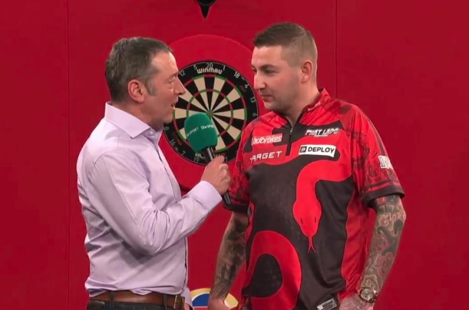 Nathan Aspinall cracks crowd up with X-rated verdict after losing final of Players Championship Finals to Luke Littler