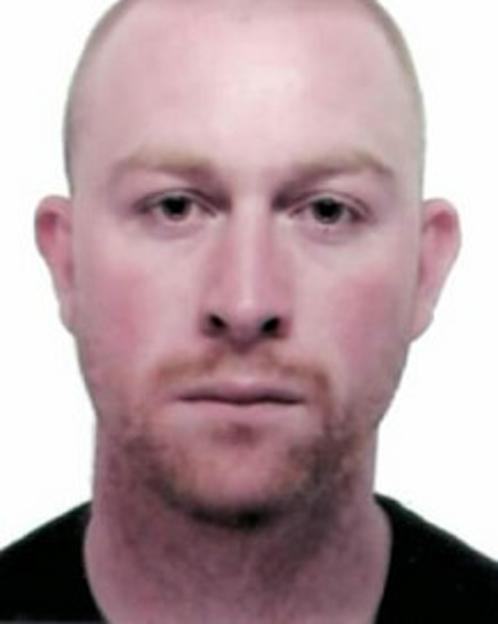 A headshot of wanted criminal Kevin Thomas Parle.