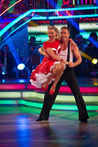 James Jordan and Denise Van Outen dancing on Strictly Come Dancing.