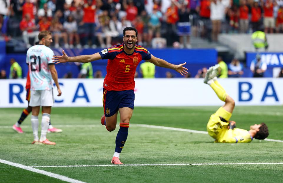 Spain Triumphs 2-1 Over Belgium: Mikel Merino Shines Again with Late Winner After Man Utd's Senne Lammens' Debut Blunder