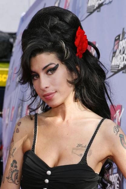 Amy Winehouse at the MTV Movie Awards.