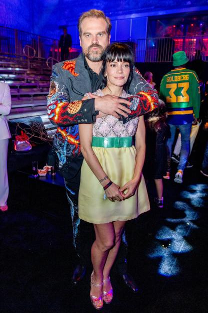 David Harbour and Lily Allen attending Netflix's "Stranger Things" season 4 premiere after-party.