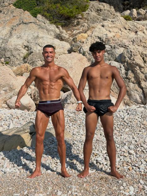Cristiano Ronaldo, 41, shares playful message with son Cristiano Jr in fun topless abs photo!