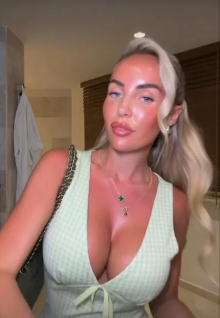 Screenshot of an Instagram story by @oliviajewellholder featuring a woman in a light green top.