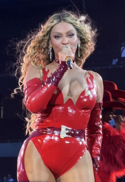 Beyoncé performing during the Cowboy Carter Tour.