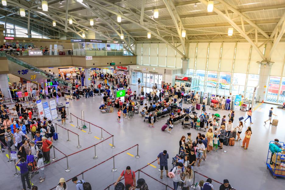 Gimhae International Airport on Jun 24, 2017 in Busan, Korea