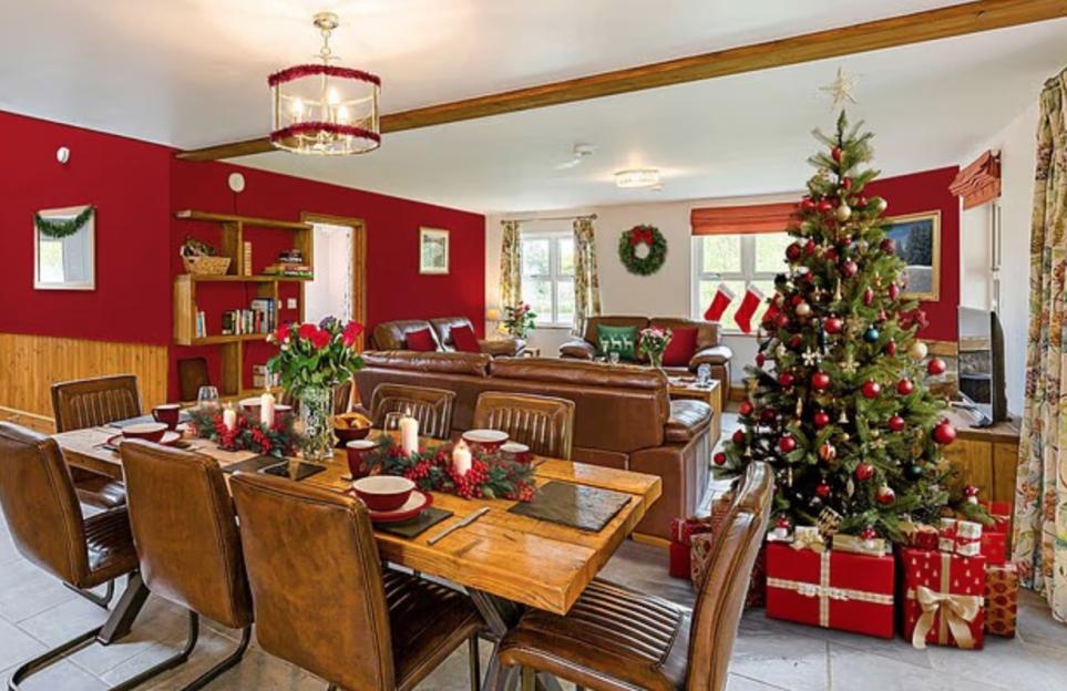 'Experience a Guaranteed White Christmas at This UK Holiday Lodge with a Private Hot Tub and Festive Tree Decorating!'