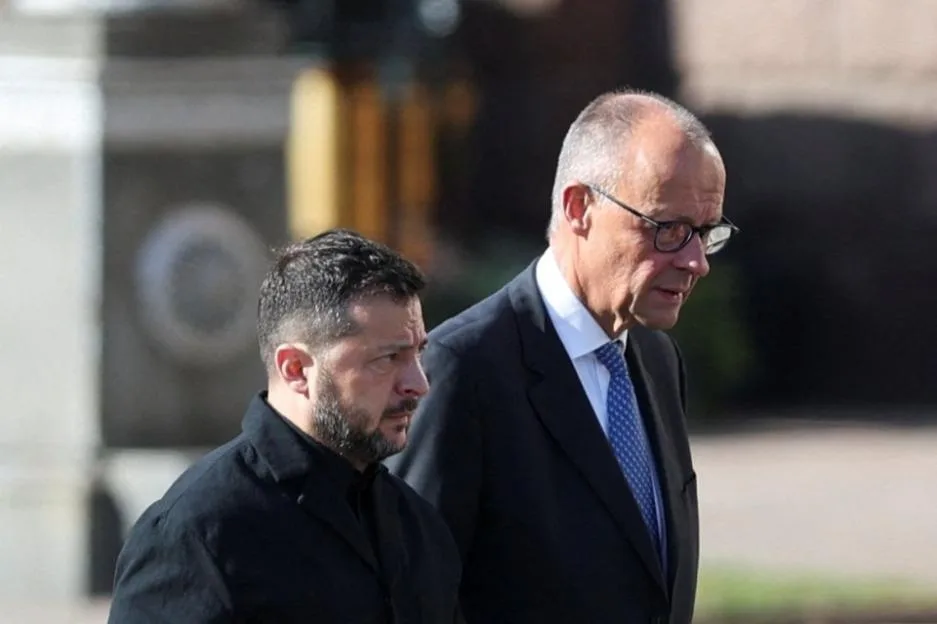 German Chancellor Friedrich Merz visits Kyiv