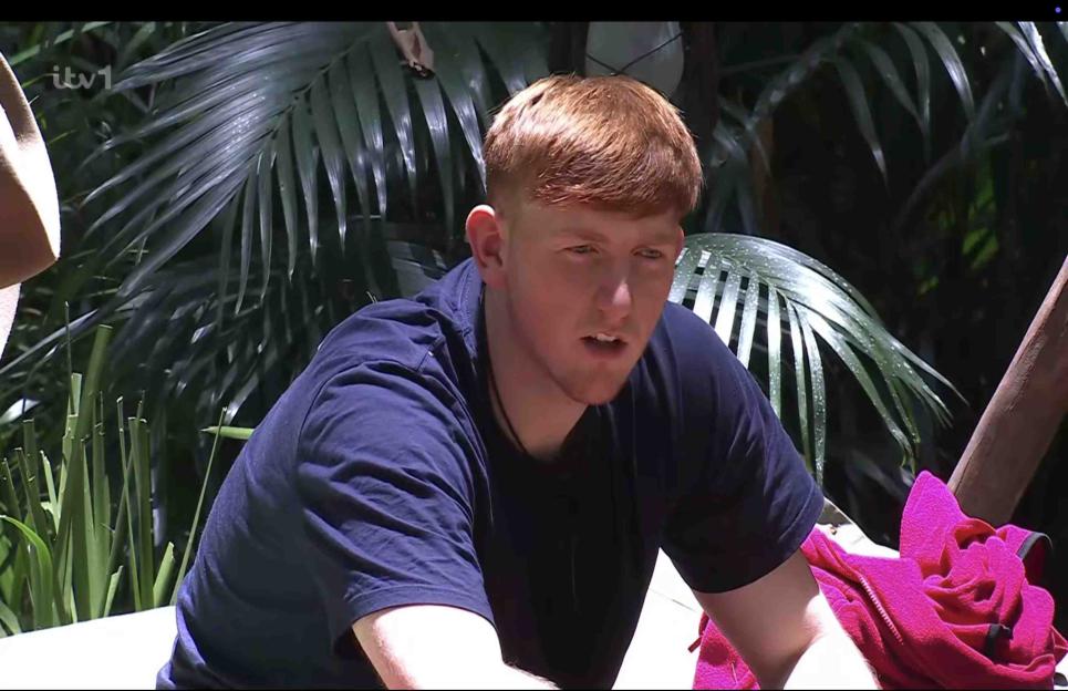 Angry Ginge speaking to Lisa Riley and Jack Osbourne about his past alcohol problems.