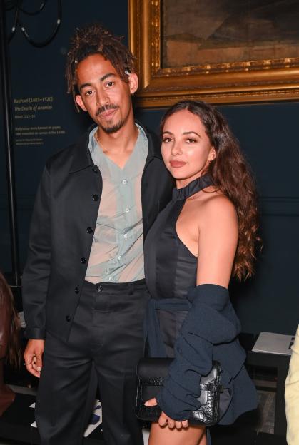 Jordan Stephens and Jade Thirlwall attend the Richard Malone x Mulberry show.