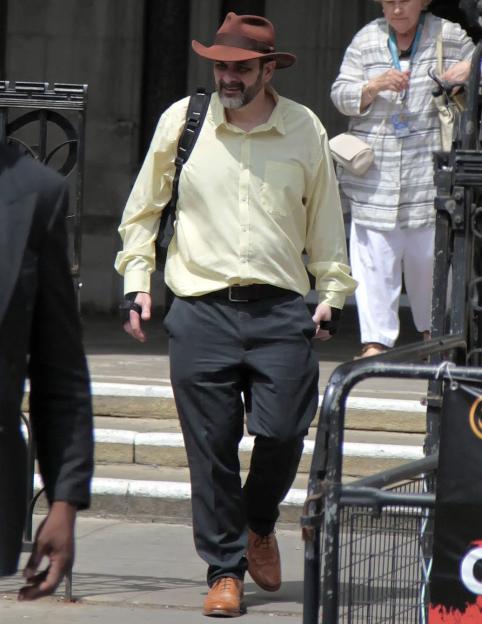 Dr. Sean Stimson outside London's High Court.